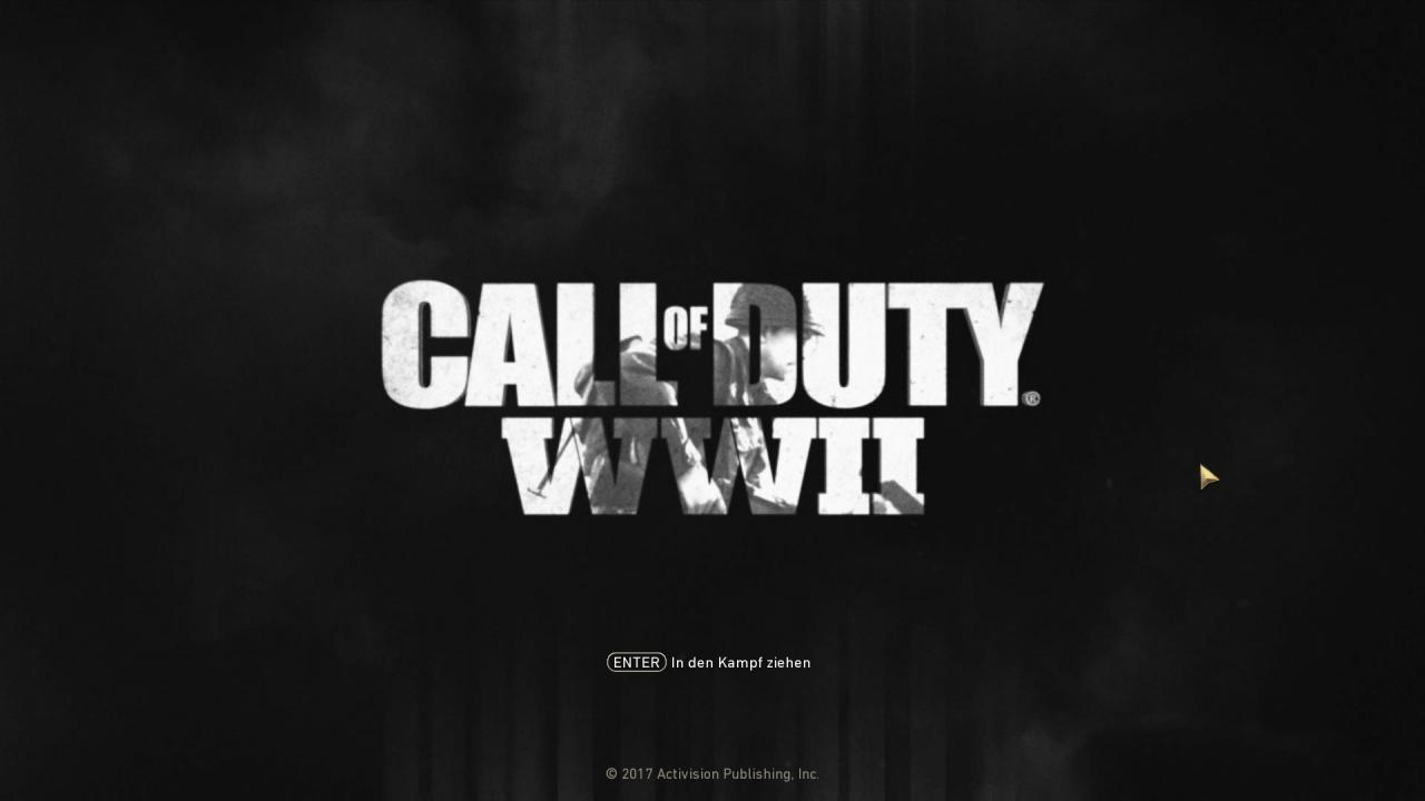 [29/09/2017] Call of Duty WW2 Open Beta Startbildschirm