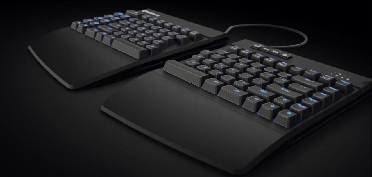 [03/09/2017] Auf der PAX West 2017 ist die Freestyle Edge zu sehen, eine geteilte Tastatur, die besonderen Komfort für Spieler verspricht. (3)