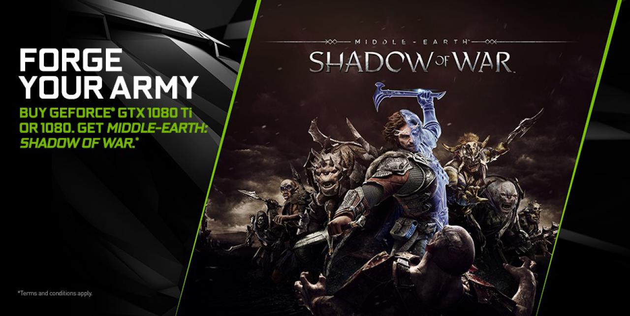 [28/09/2017] Neues Grafikkarten-Bundle: Geforce-Käufer erhalten Mittelerde: Schatten des Krieges