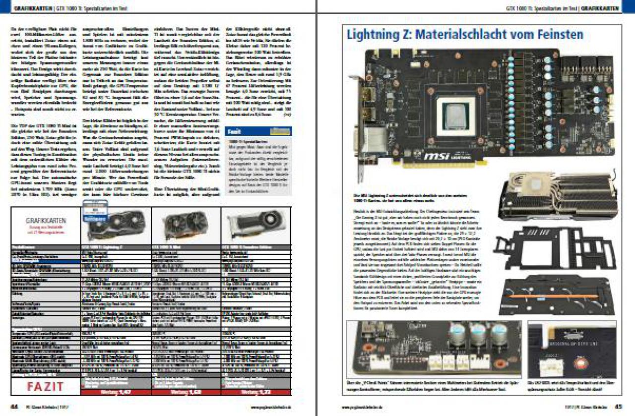 [26/09/2017] Grafikkarten 06&nbsp;(PC Games Hardware #205 Ausgabe 11-2017)