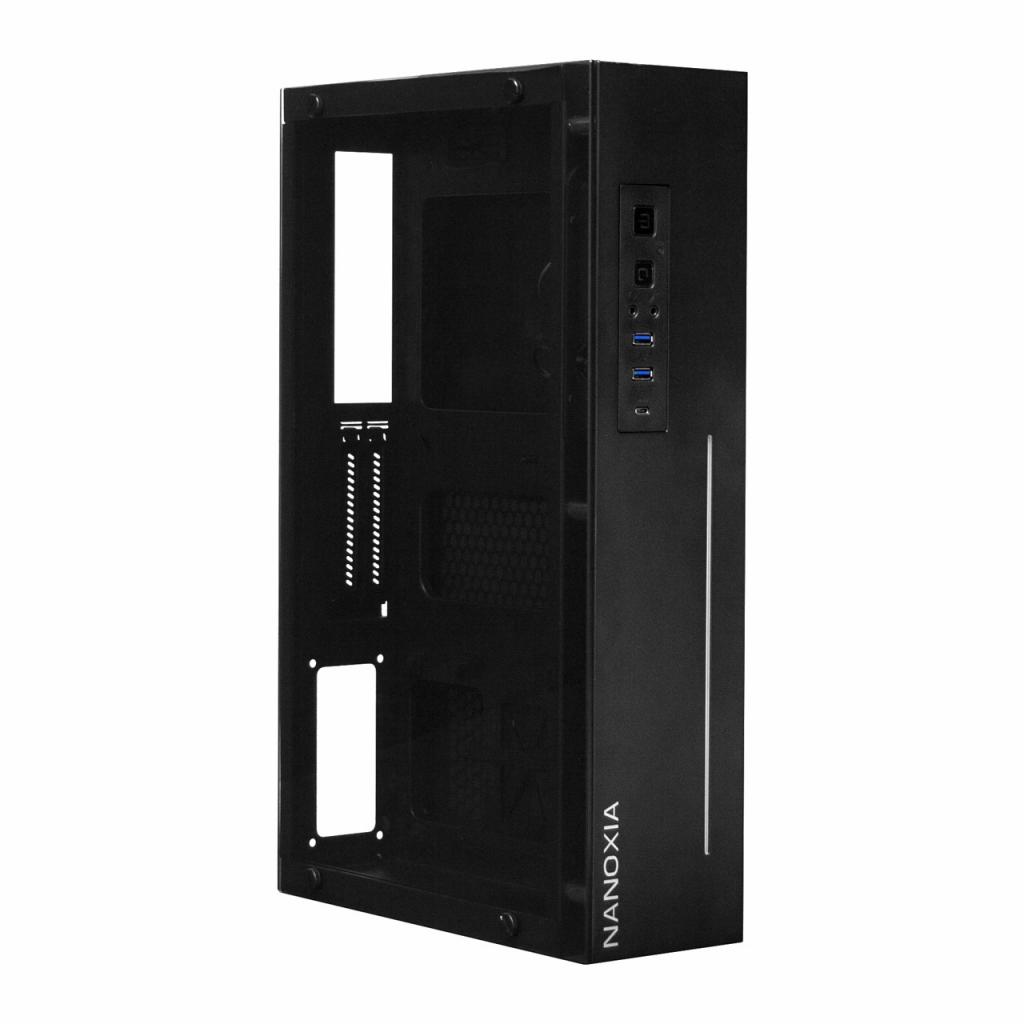 [10/09/2017] Kleiner fällt das Nanoxia Project S Mini aus, bei dem die Grafikkarte seitlich neben das Mini-ITX-Board gelegt werden muss. (2)