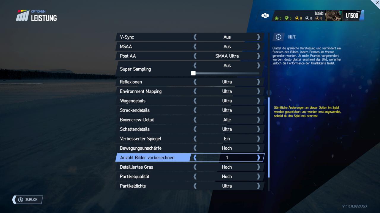 [18/09/2017] Project Cars 2 - Menüs - Leistung (2)