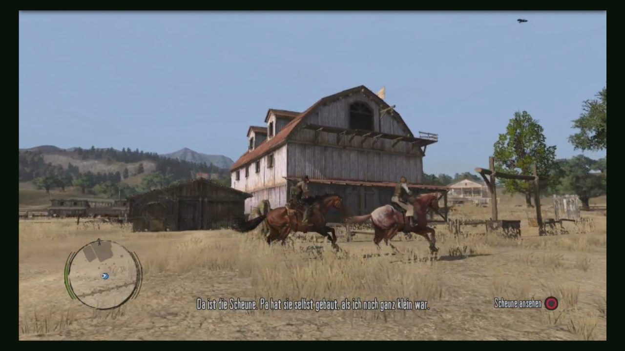 [04/09/2017] Red Dead Redemption: Den Farben fehlt es im gestreamten Spiel einfach an Leuchtkraft. Außerdem verwischen die Latten an der Scheune stärker als im Original.