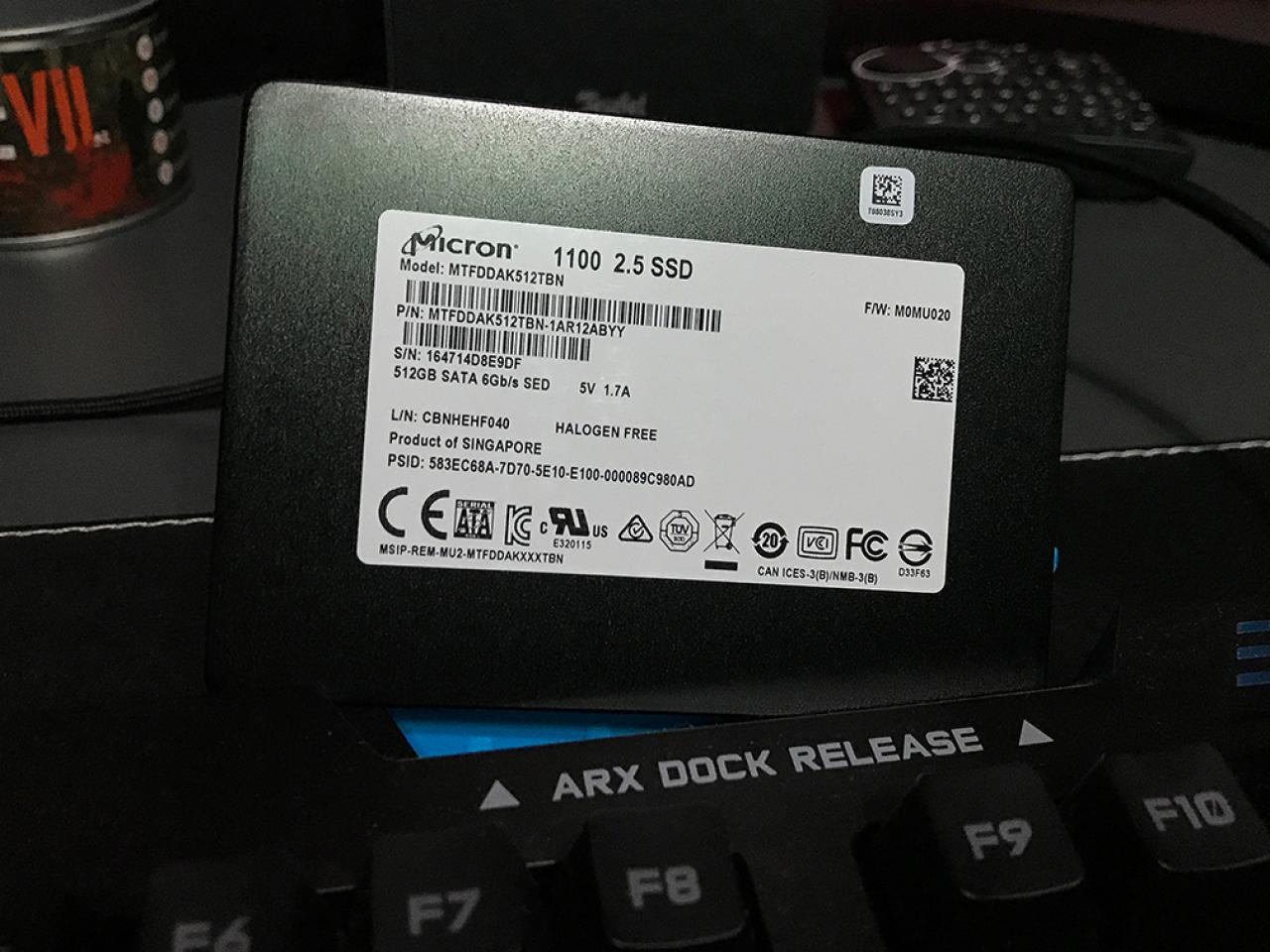 [11/10/2017] Micron SSD 1000 512 GByte