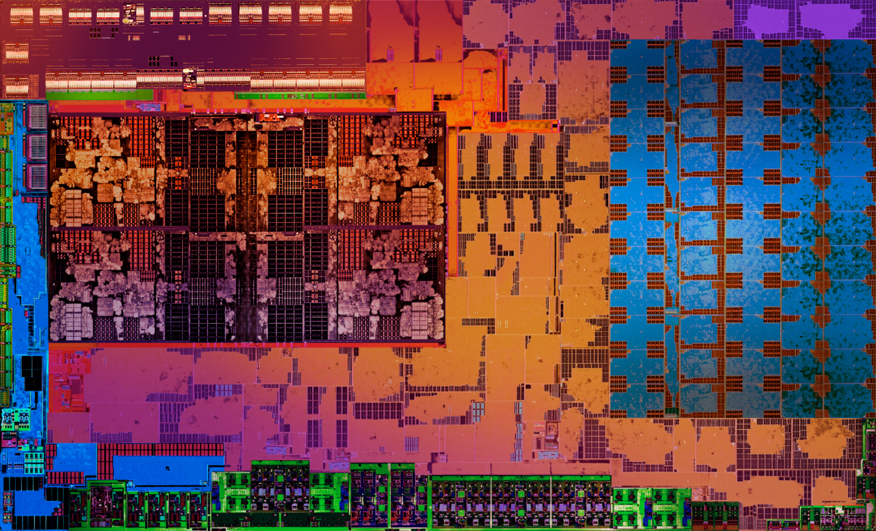 [26/10/2017] AMD Raven Ridge Die-Shot: Links die CPU, rechts die GPU
