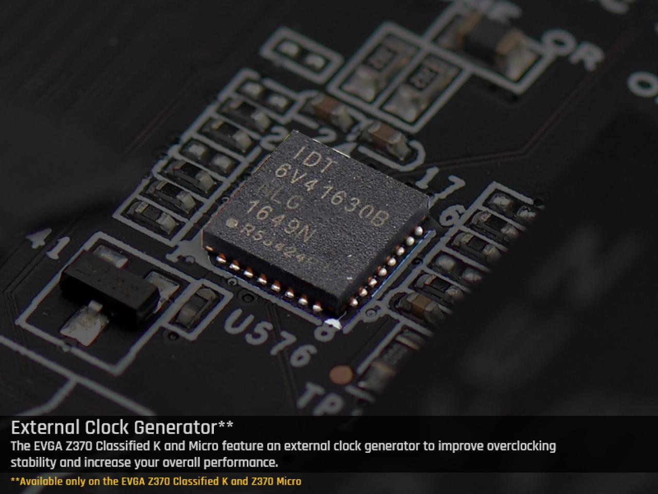[09/10/2017] Zwei der Mainboards sind mit einem externen Taktgenerator für bessere Übertaktung ausgestattet.