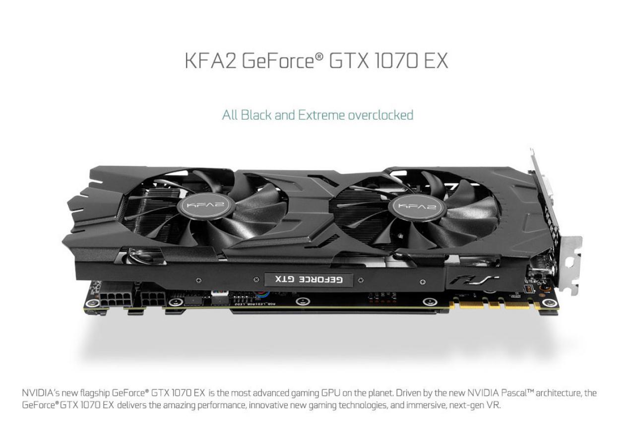 [20/10/2017] Vergleich: KFA2 Geforce GTX 1070 Ex 2