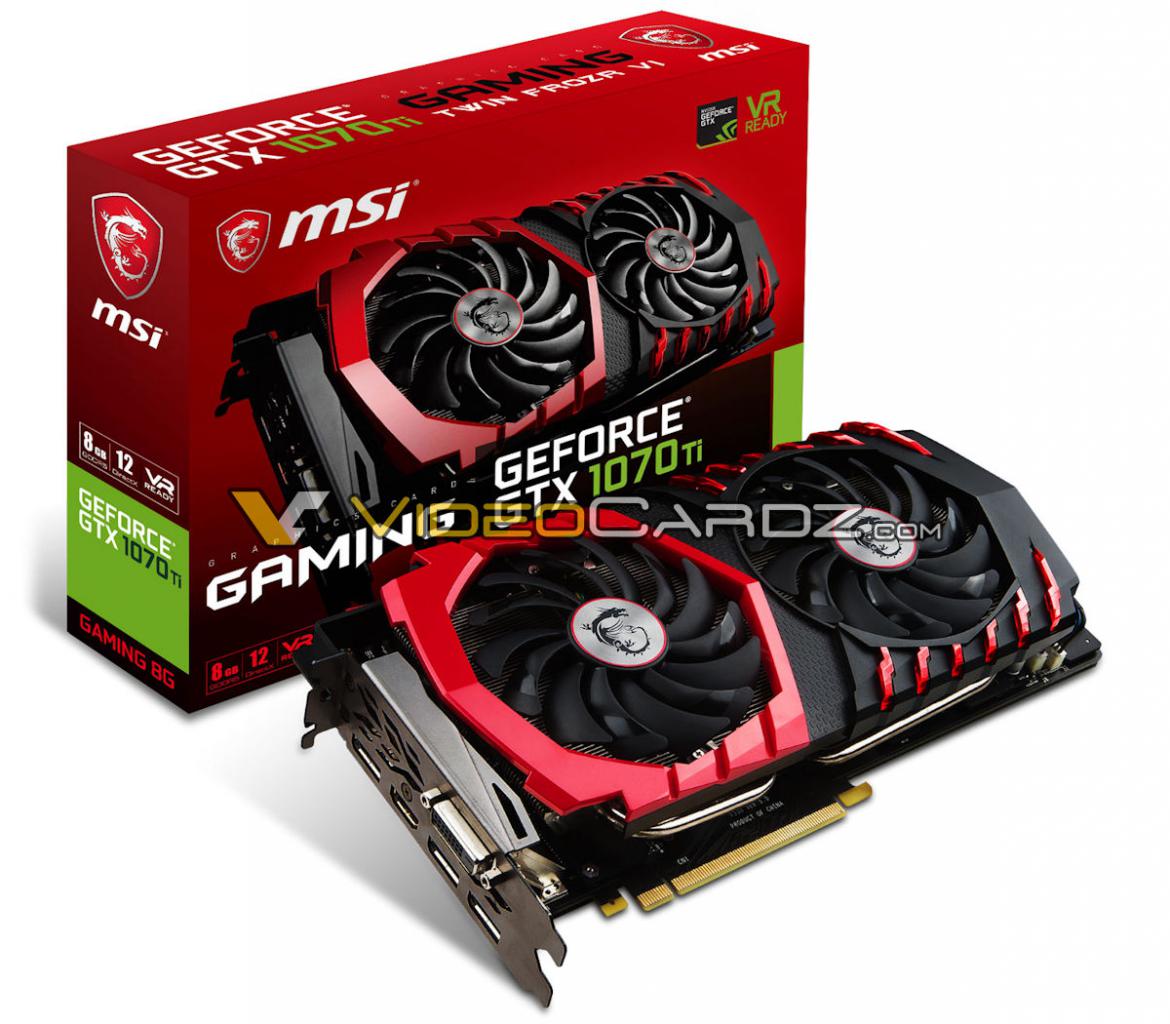 [26/10/2017] Angebliche MSI Geforce GTX 1070 Ti Gaming X 8G