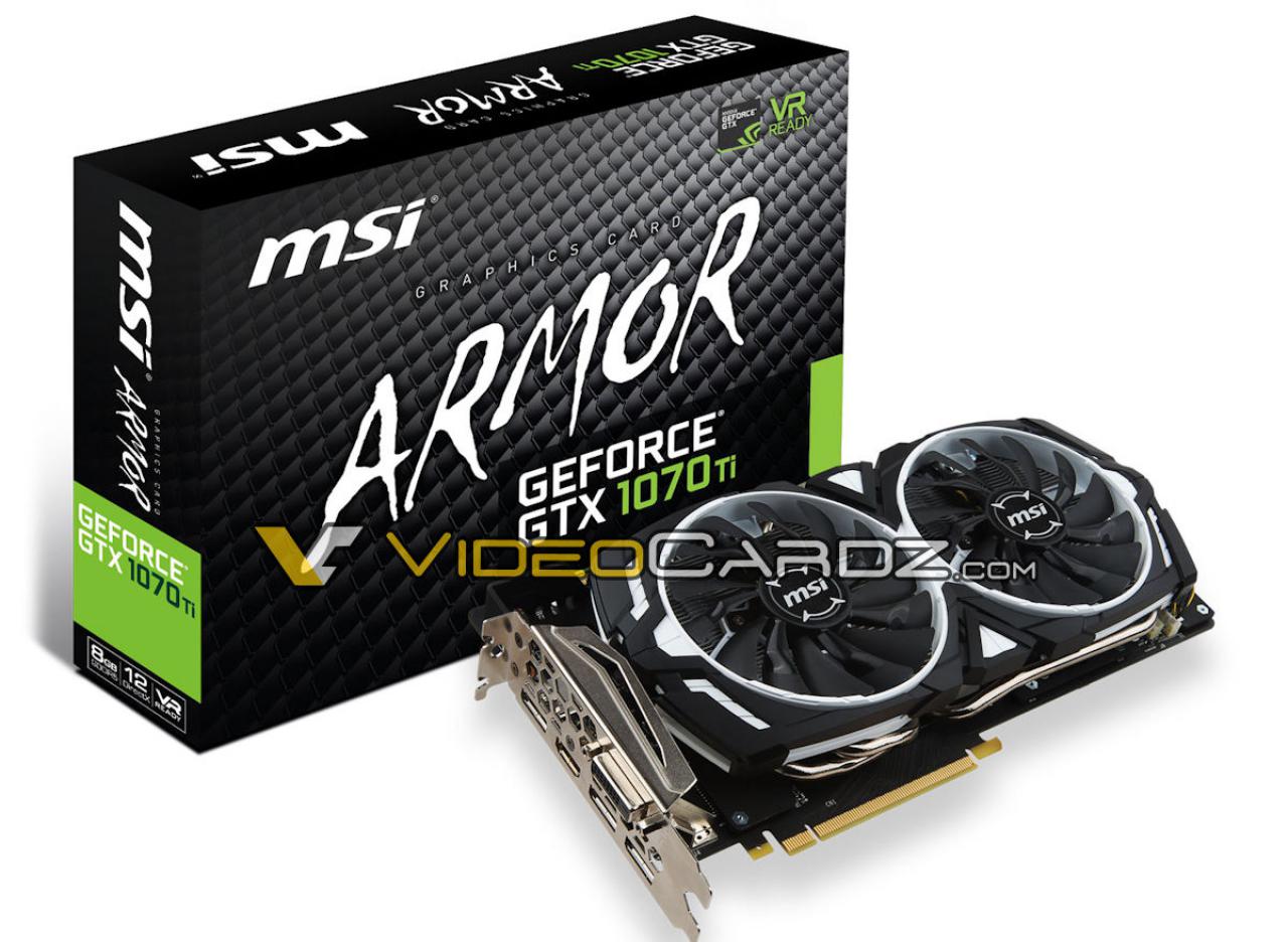 [26/10/2017] Angebliche MSI Geforce GTX 1070 Ti Armor 8G