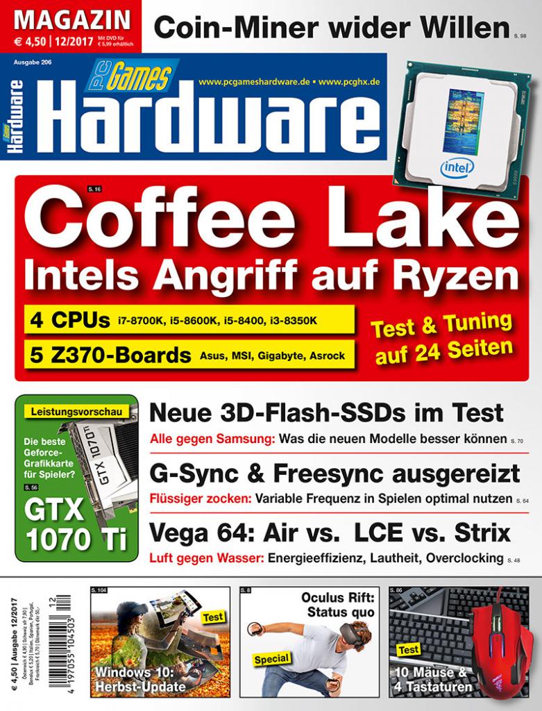 [23/10/2017] Magazin-Titel PC Games Hardware #206 Ausgabe 12-2017