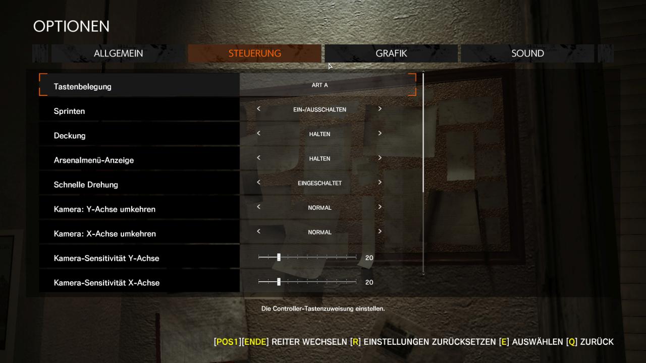 [13/10/2017] The Evil Within 2 - Menü - Steuerung (1)