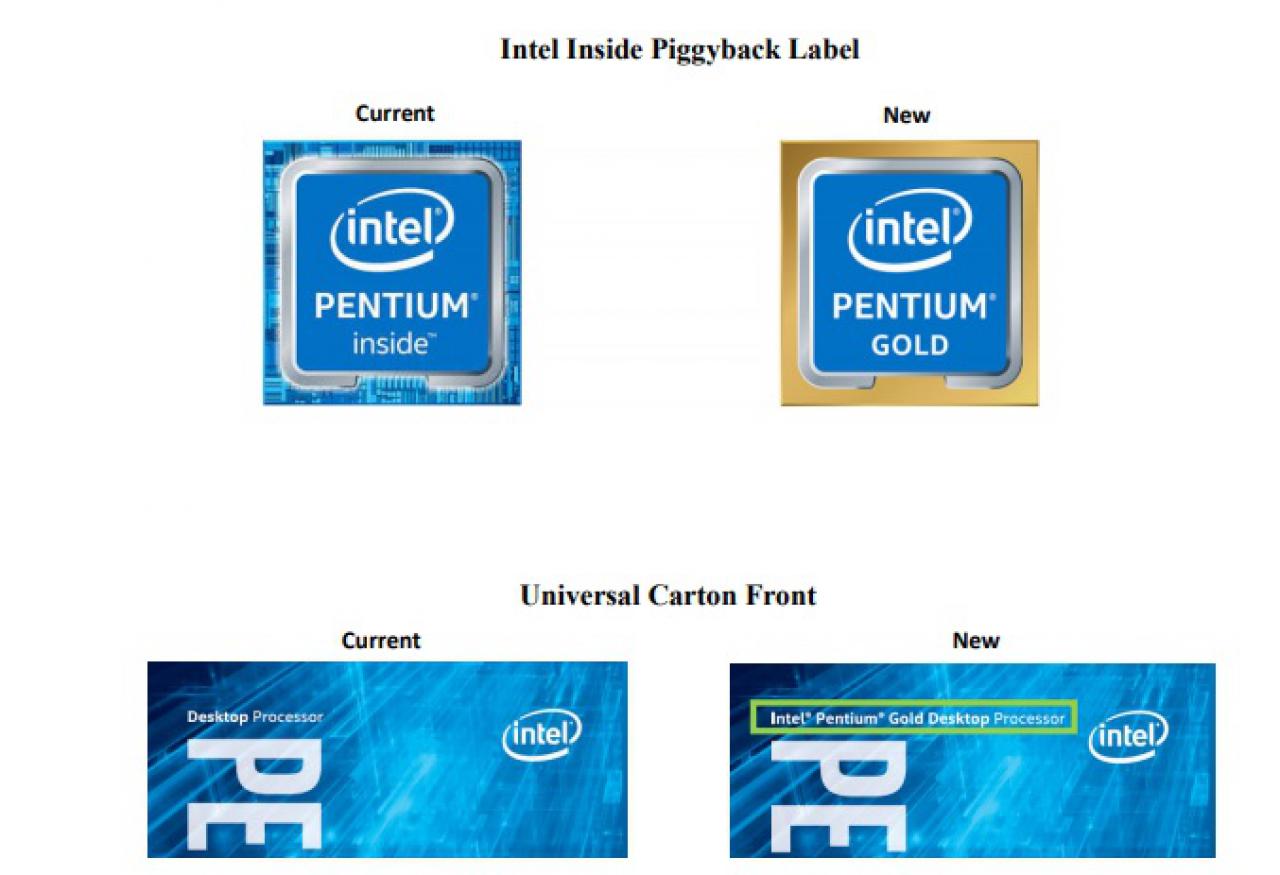 [05/10/2017] Intel: Pentium-Prozessoren künftig als Pentium Gold und Pentium Silver (1)