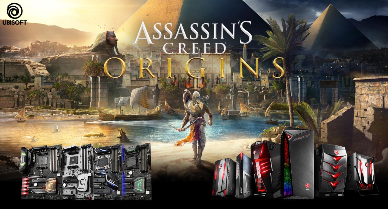 [03/11/2017] Assassin’s Creed Origins: MSI mit Mainboard- und PC-Bundles