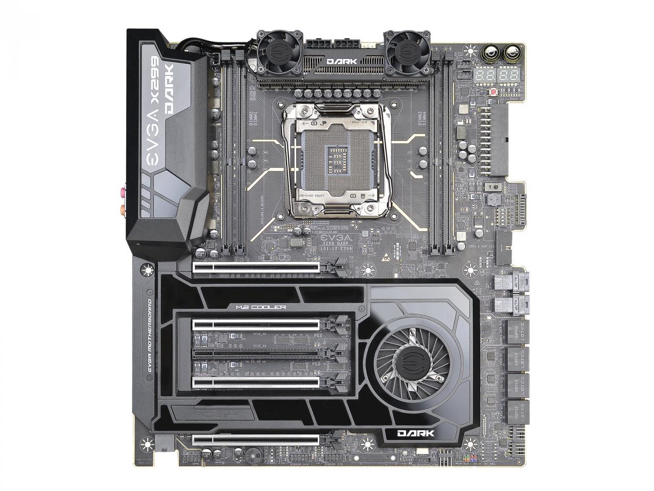 [22/11/2017] &nbsp;EVGA X299 Dark: EATX-Mainboard mit viel Gestaltunsgraum
