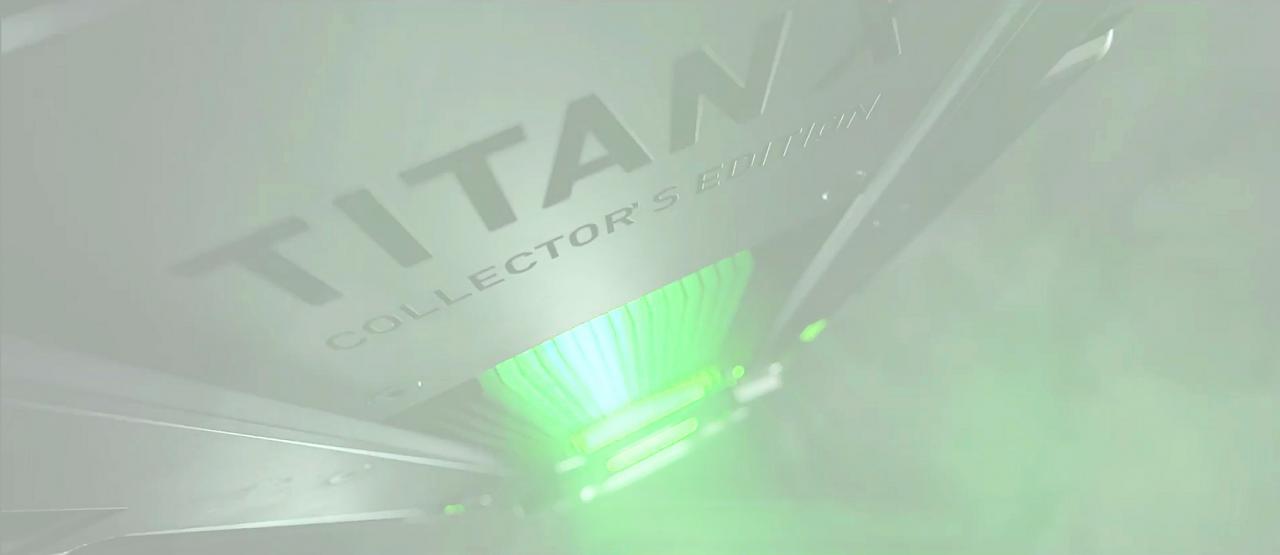 [03/11/2017] Eine Aufhellung des Bilds zeigt: Titan X Collector's Edition ist der gesamte Schriftzug