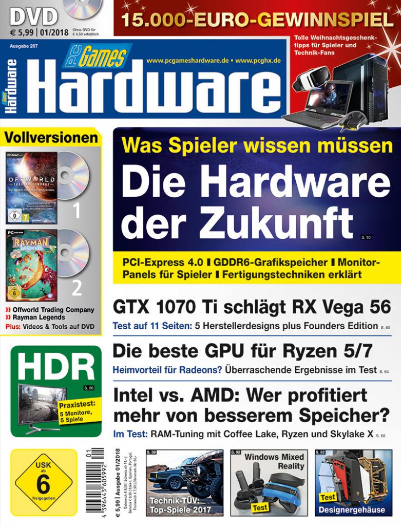 [29/11/2017] DVD-Titel PC Games Hardware #207 Ausgabe 01-2018