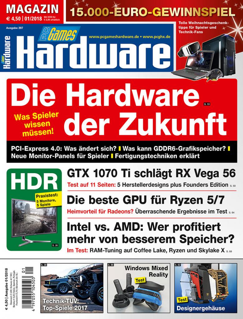 [29/11/2017] Magazin-Titel PC Games Hardware #207 Ausgabe 01-2018