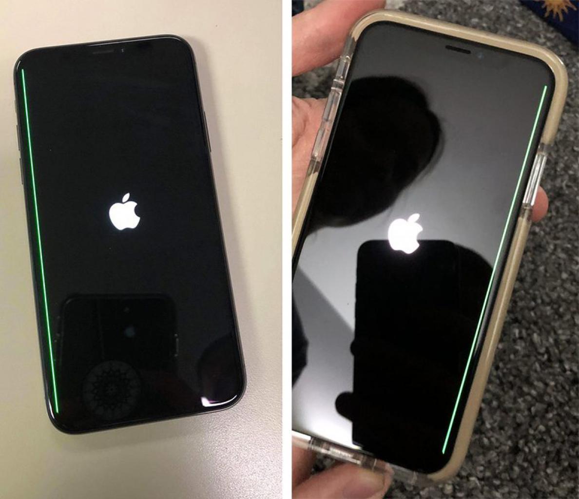 [11/11/2017] iPhone X: Nutzer berichten über grüne Linie auf dem Display (3)