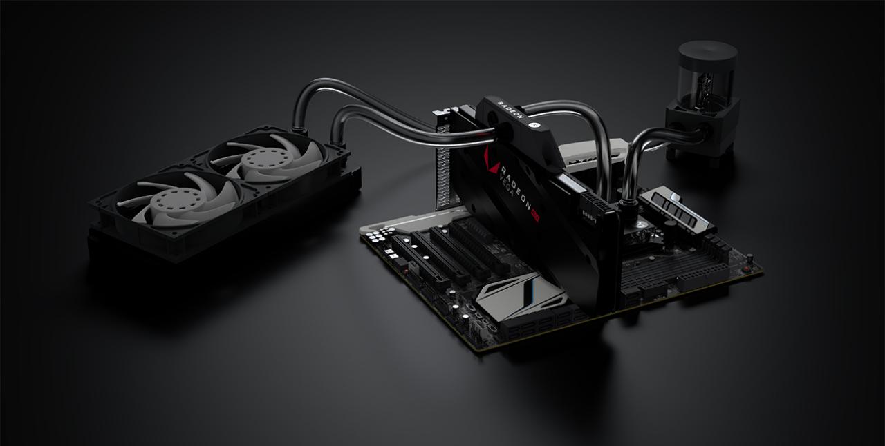 [05/12/2017] EKWB Fluid Gaming A240R kühlt CPU und Vega.
