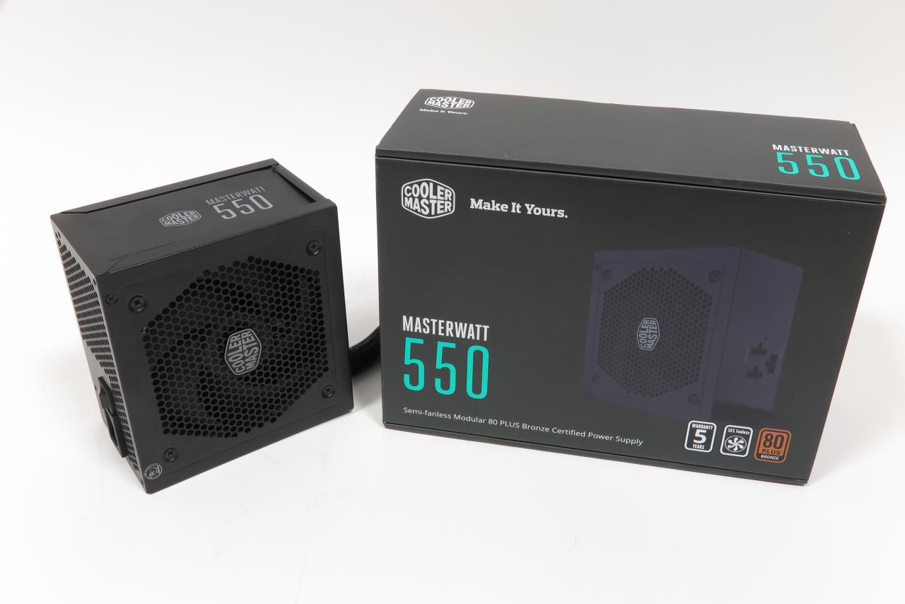 [21/12/2017] Das Cooler Master Masterwatt 550W: Bronze, leise und teilmodular