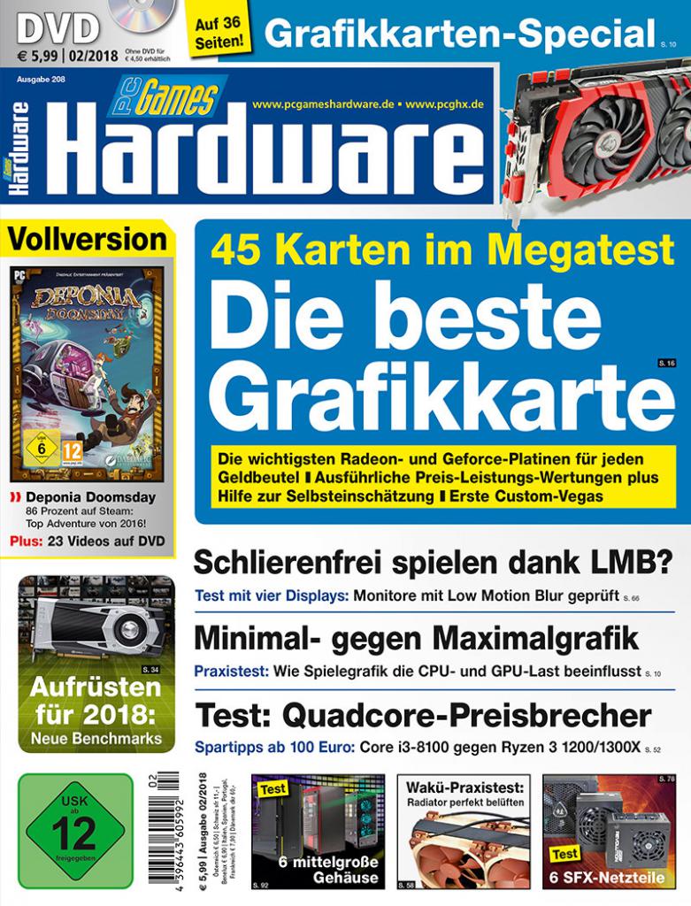 [18/12/2017] DVD-Titel PC Games Hardware #208 (02/2018)