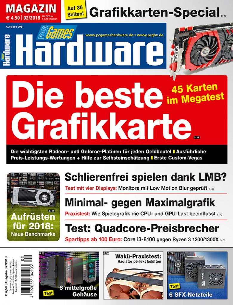 [18/12/2017] Magazin-Titel PC Games Hardware #208 (02/2018)