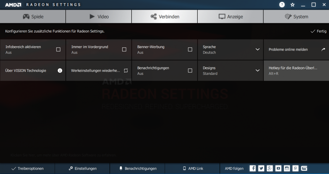 [09/12/2017] Radeon Settings Adrenalin Edition - Einstellungen - Hotkey für Overlay