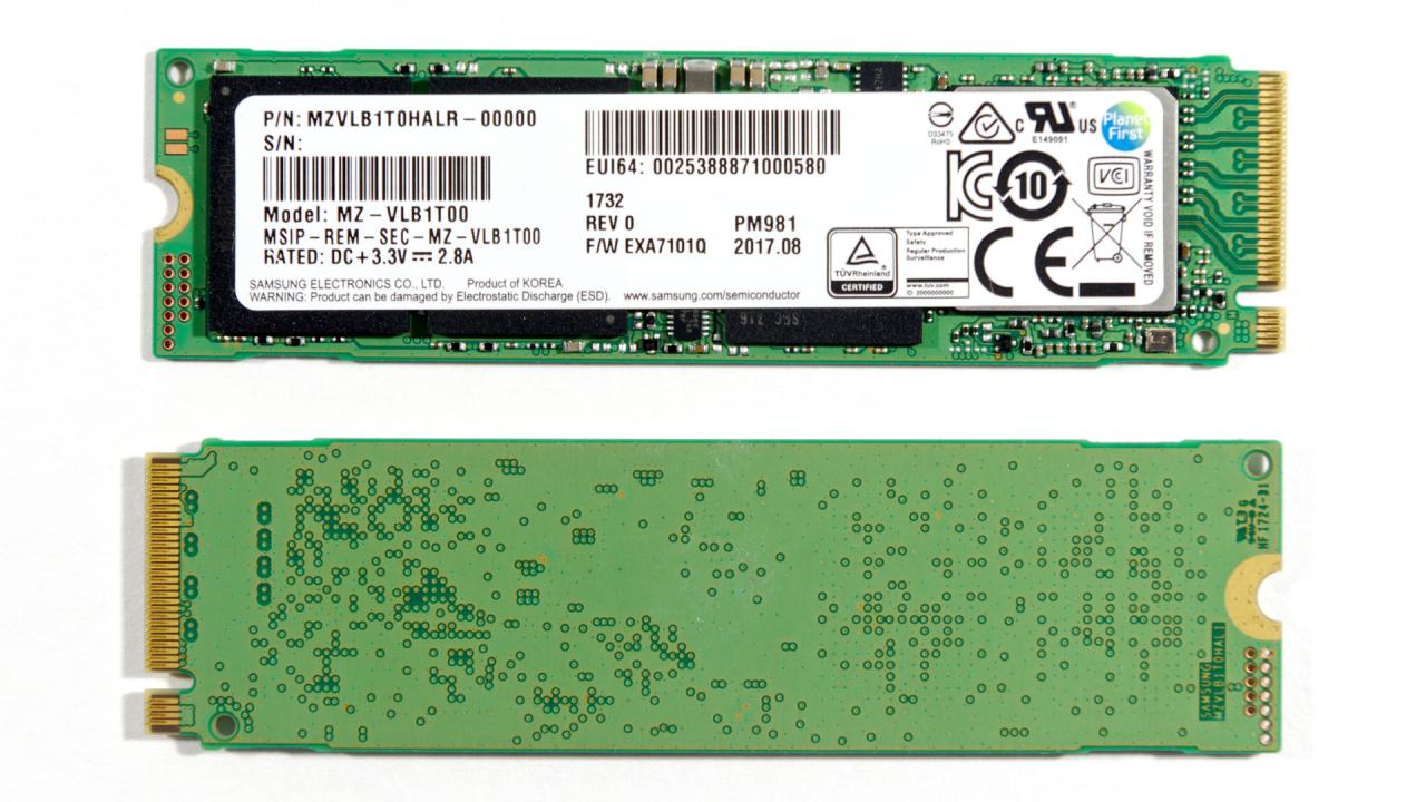 [01/12/2017] Samsung PM981 in ersten Tests: Potenzielle SSD 980 Evo hinterlässt gemischte Eindrücke