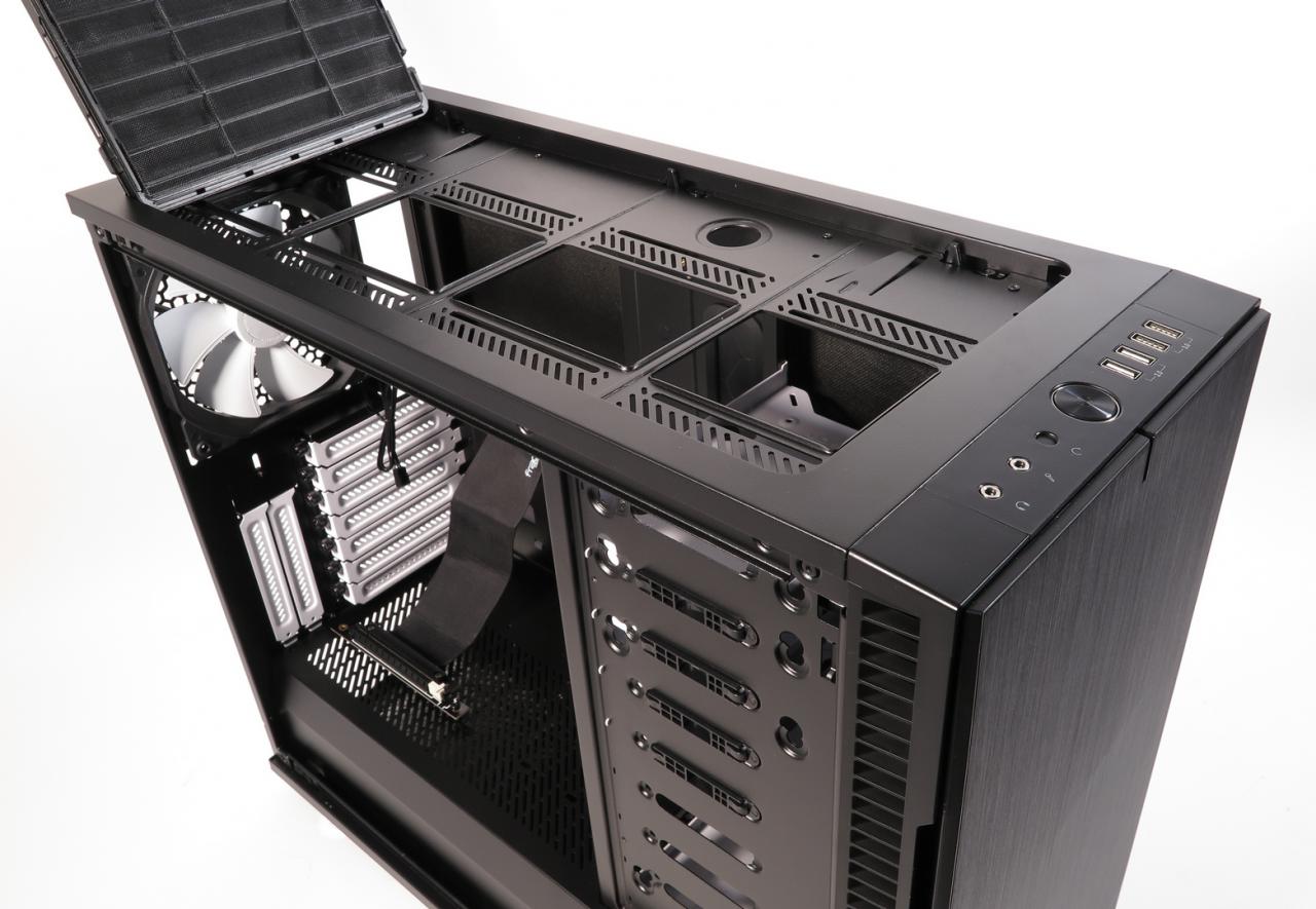 [19/12/2017] Fractal Design Define R6 Black TG (zzgl. Flex VRC-25 GPU Riser Kit) (13)