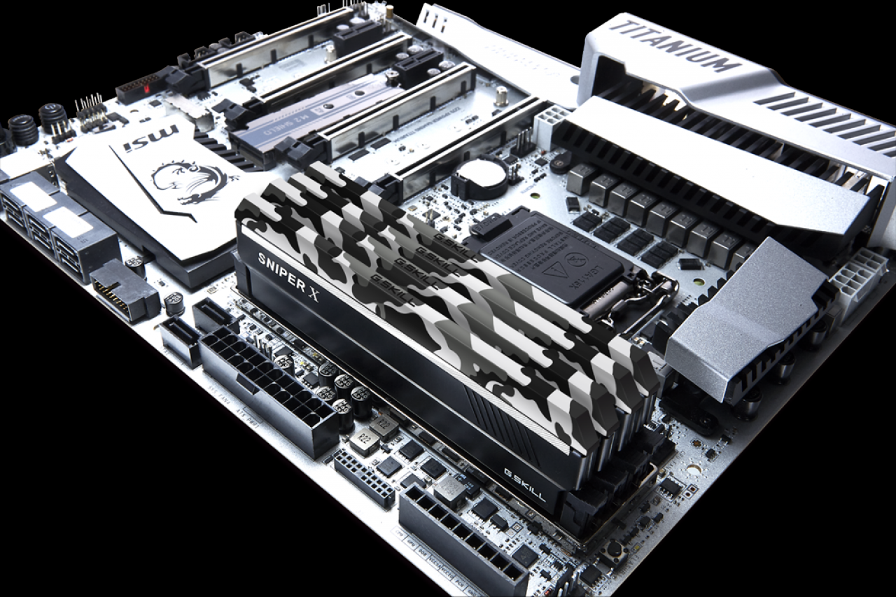 [05/01/2018] G.Skill Sniper X: DDR4-RAM mit getarnten Kühlkörpern und bis zu 128 GiByte (2)