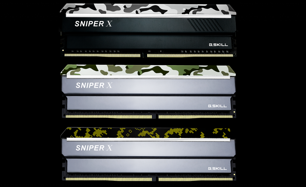 [05/01/2018] G.Skill Sniper X: DDR4-RAM mit getarnten Kühlkörpern und bis zu 128 GiByte (4)