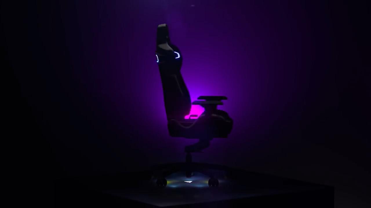 [10/01/2018] Kuriose RGB-Hardware: Vertagear PL4500 ist der weltweit erste kabellose LED/RGB-Gaming-Chair