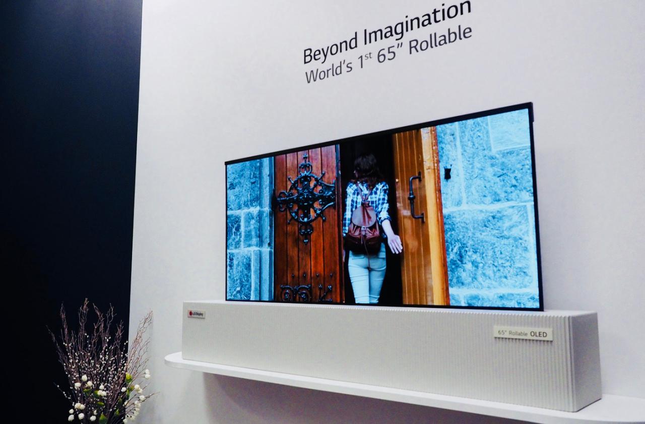 [12/01/2018] LG plant offenbar Merkteinführung einrollbarer OLED-Fernseher