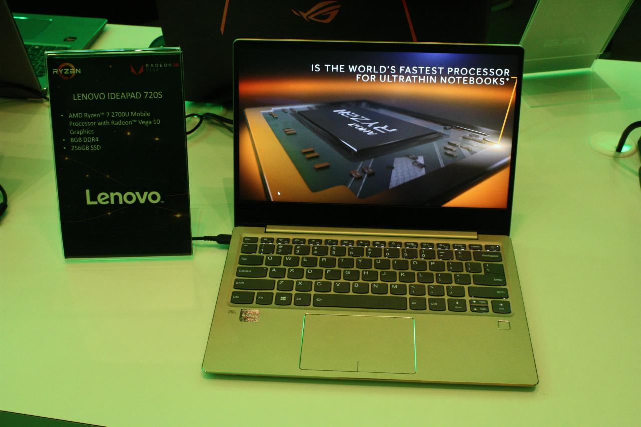 [26/01/2018] Lenovo Ideapad 720S mit Ryzen 7 2700U