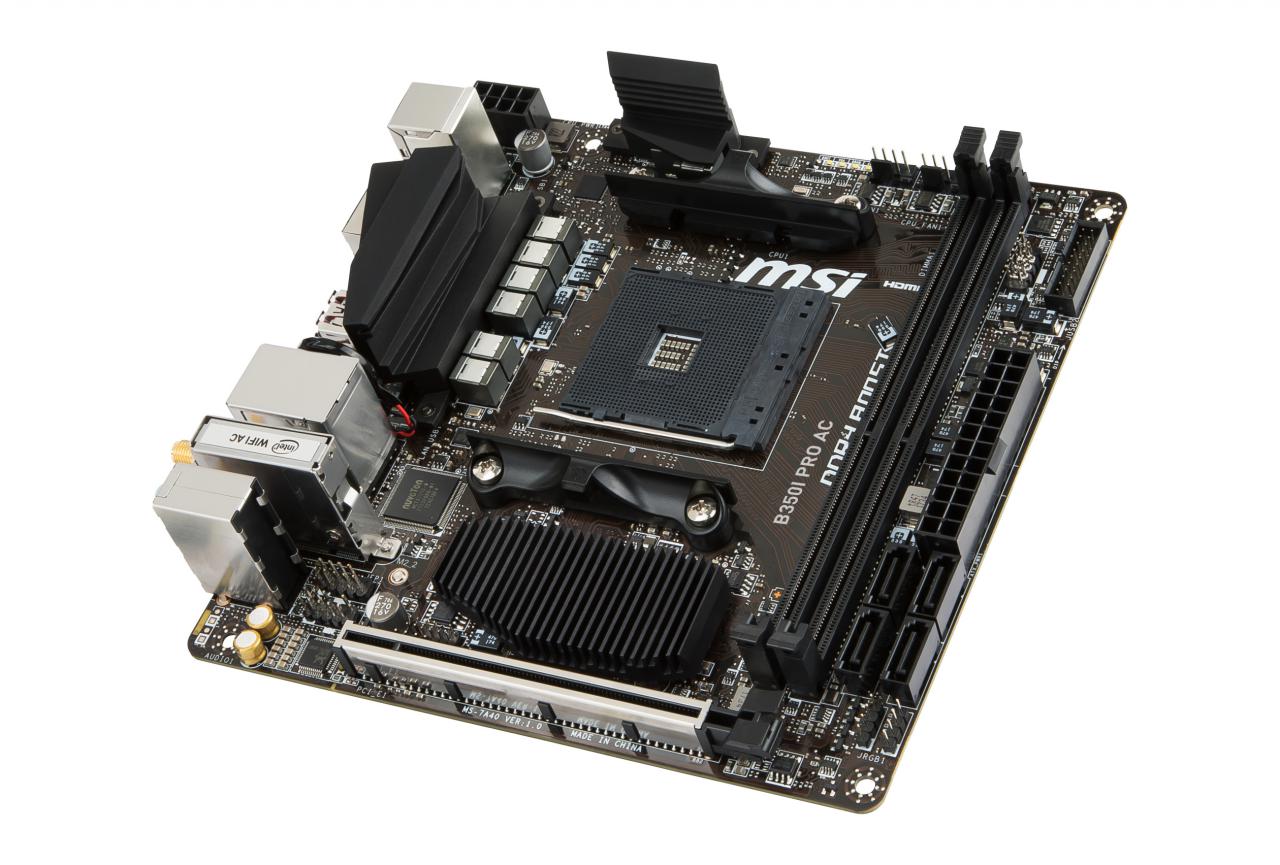 [04/01/2018] B350I Pro AC: MSIs erstes Mini-ITX-Mainboard für AMDs Ryzen (3)