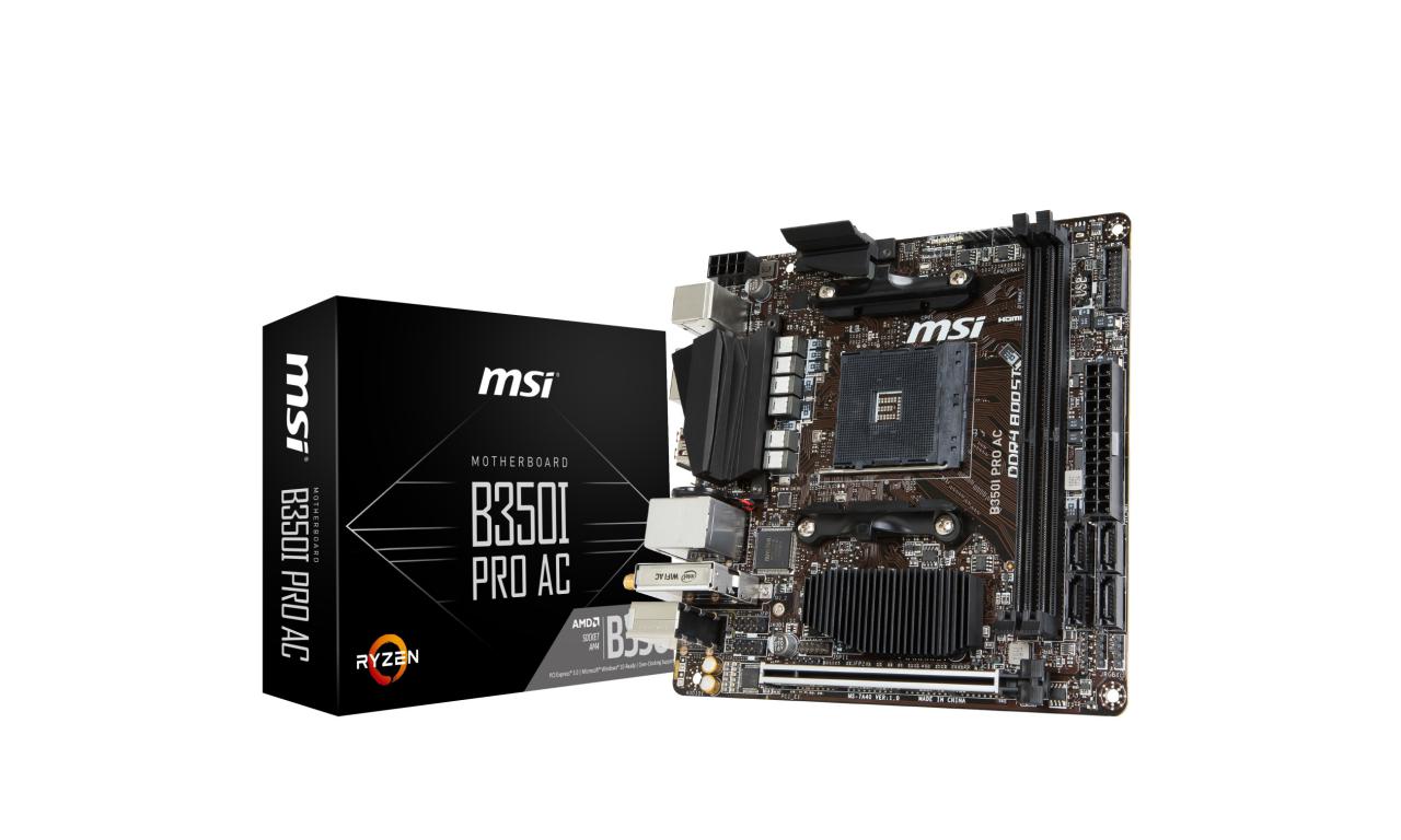 [04/01/2018] B350I Pro AC: MSIs erstes Mini-ITX-Mainboard für AMDs Ryzen (5)