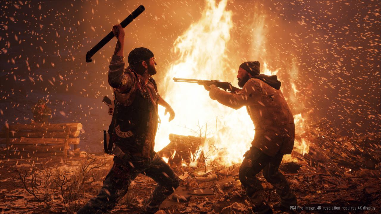 [19/01/2018] Days Gone: In dem Action-Abenteuer, das eigentlich mehr ein Survival-Horror-Spiel ist, schlüpft man in die Rolle von Deacon St. John, einem Überlebenden der Zombie-Epidemie. In dem Open-World-Spiel muss man sich gegen ganze Horden von Untoten – den sogenannten Freakern – behaupten, die wie eine Tsunamiwelle stets hinter Ihnen her sind. Aber nicht nur lebende Tote machen einem das Überleben schwer, sondern auch dem Menschen größter Wolf: der Mensch selber. Laut Entwicklern soll es stets mehrere Möglichkeiten geben, Probleme zu lösen. Release ist irgendwann 2018 für die PS4. Trailer 