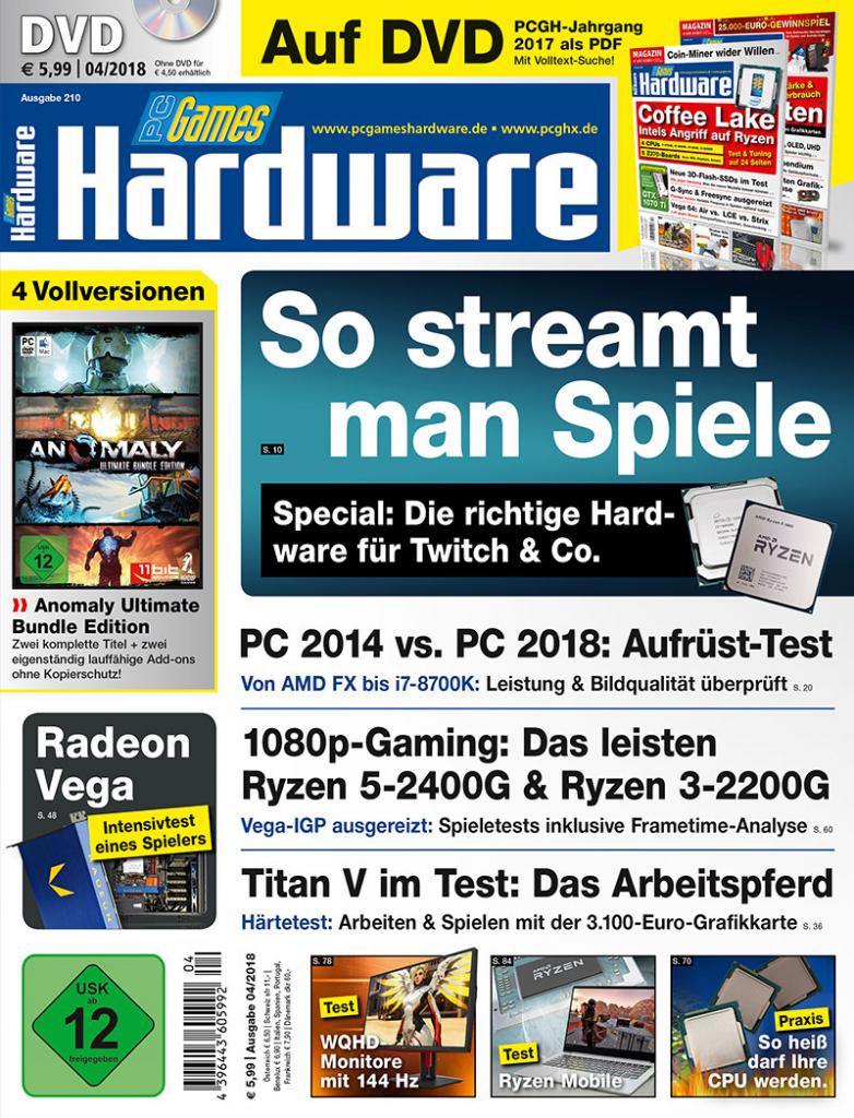 [28/02/2018] Cover DVD (PC Games Hardware #210 04/2018)