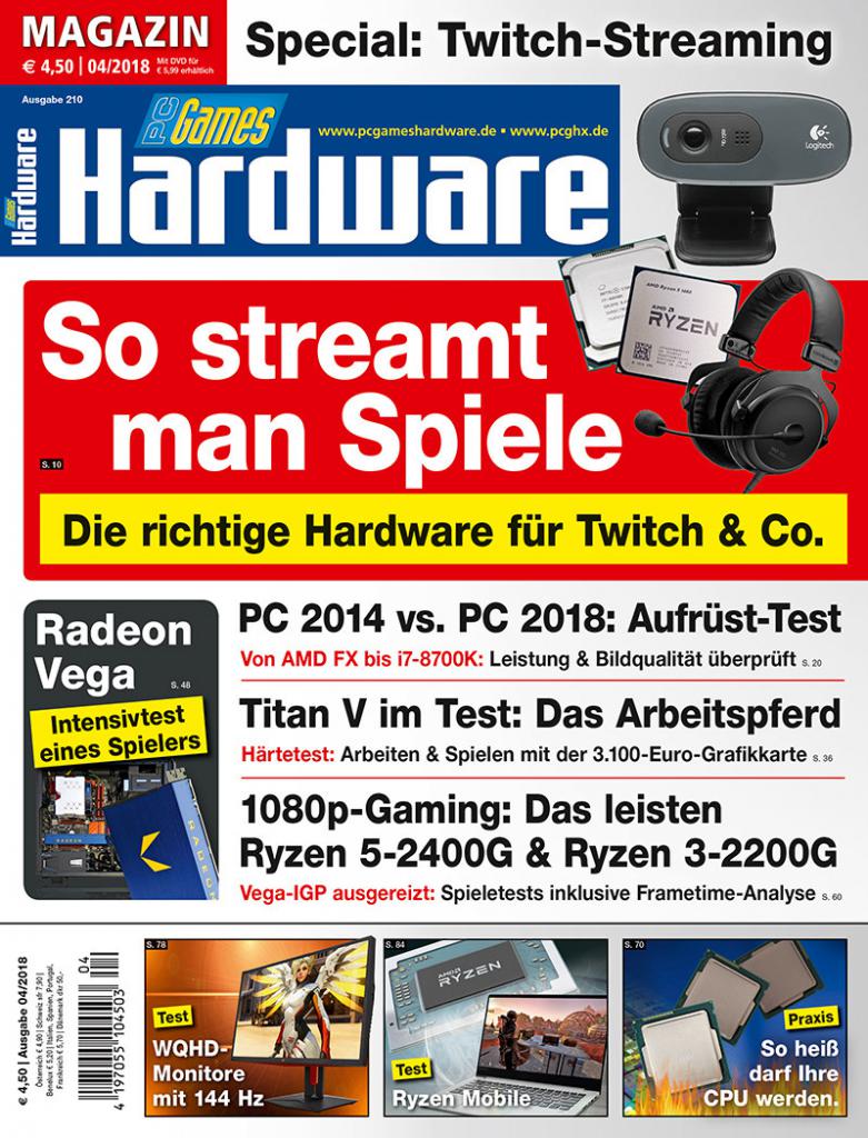 [28/02/2018] Cover Magazin (PC Games Hardware #210 04/2018)