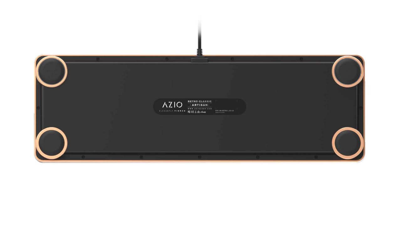 [02/02/2018] Azio Retro Classic: Mechanische Tastatur im Schreibmaschinenstil mit Leder oder Holz (6)