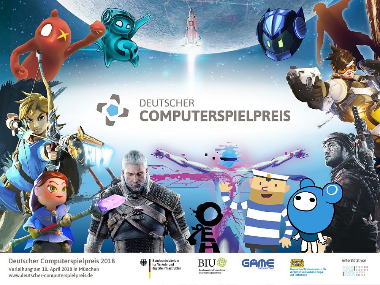 [28/02/2018] Deutscher Computerspielpreis 2018 am 10. April im Livestream schauen 