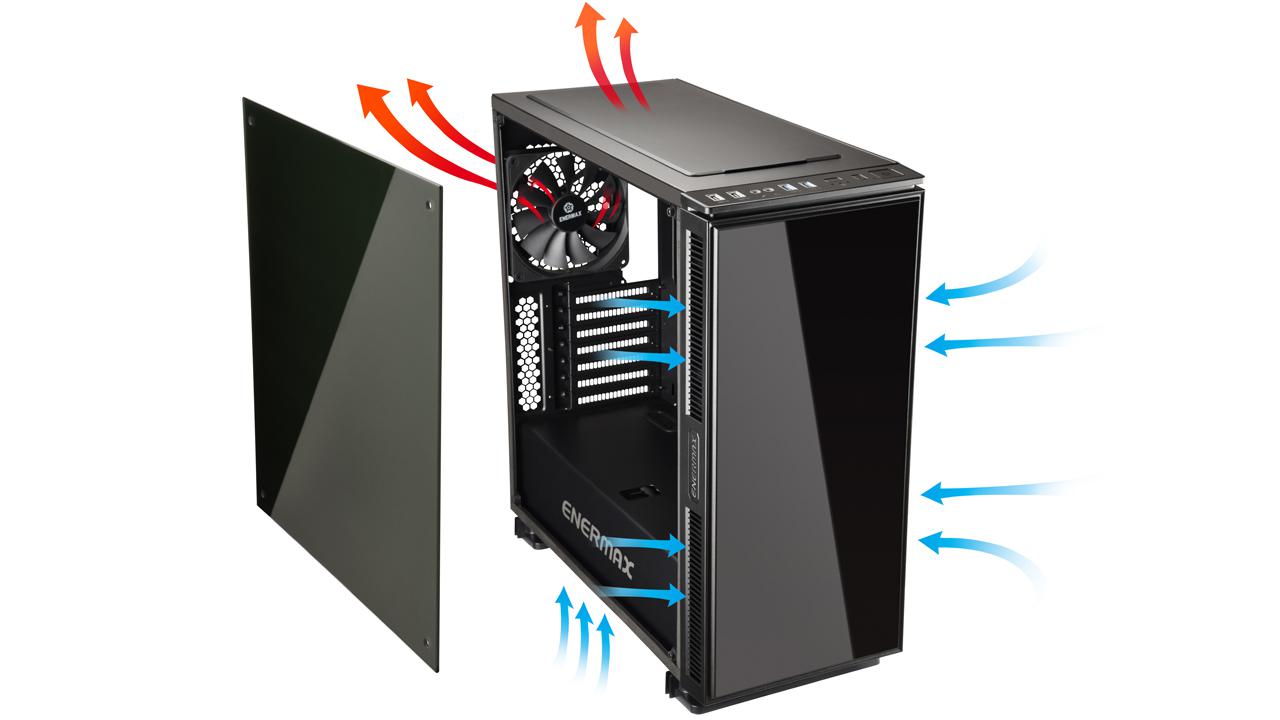 [01/02/2018] Enermax Equilence: Midi-Tower im Stile des Fractal Design Define R6 (14)