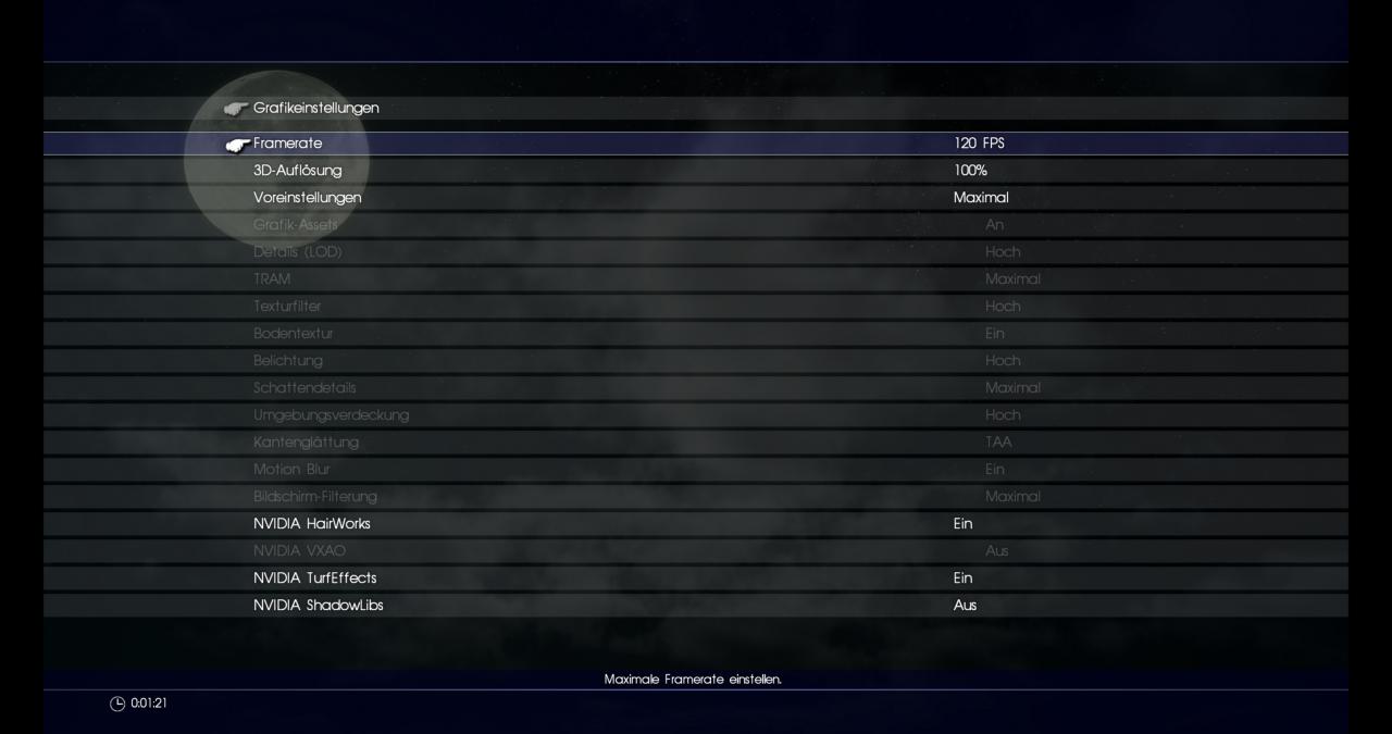 [27/02/2018] Final Fantasy 15 Windows Edition: Shots aus dem PC-Grafikmenü #2