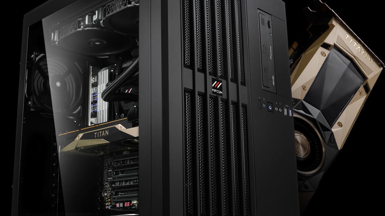 [16/02/2018] Mifcom Blackbox Pro mit i9-7900X und Titan V im Test: Wie schlägt sich die 3.100-Euro-Grafikkarte? (1)