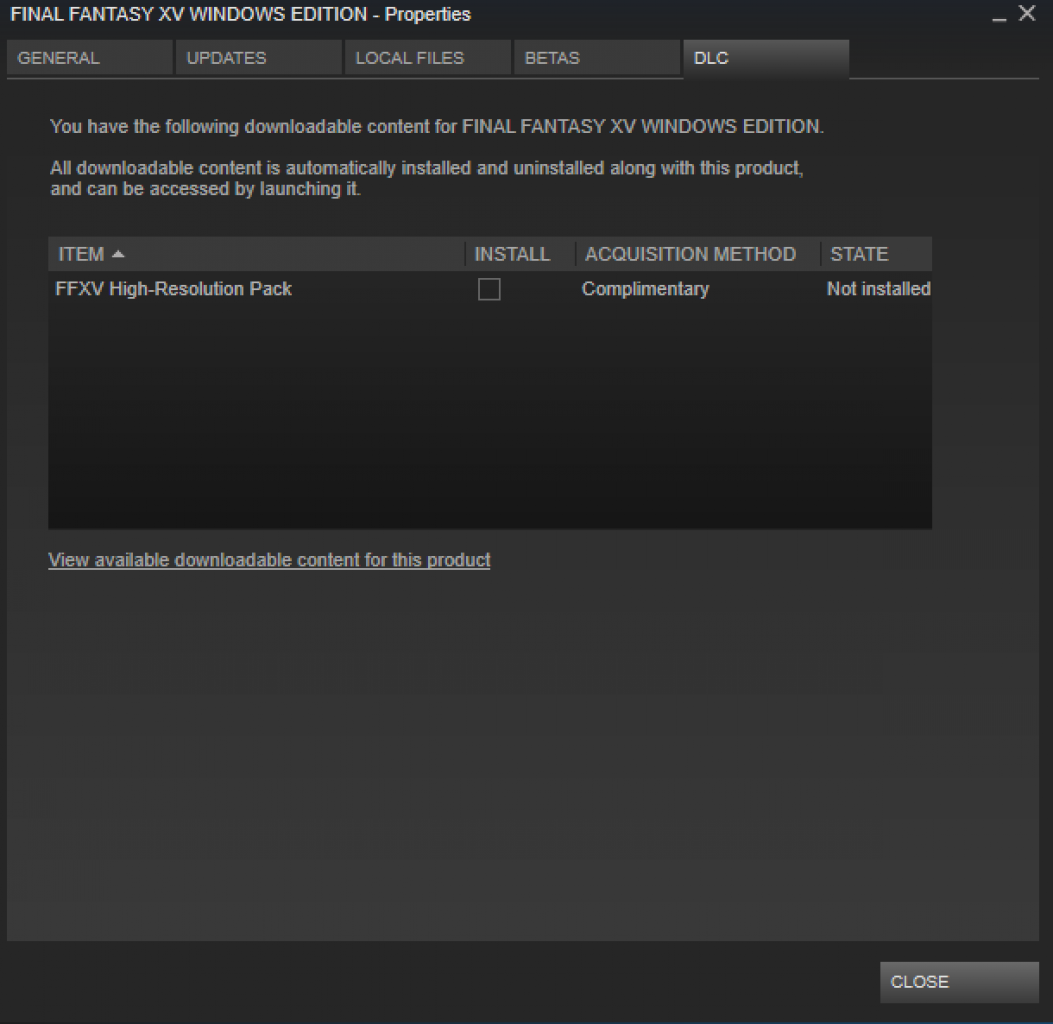 [07/03/2018] Final Fantasy 15 Windows Edition: Auf Steam sehr positiv, Details zum High-Res-Pack (1)