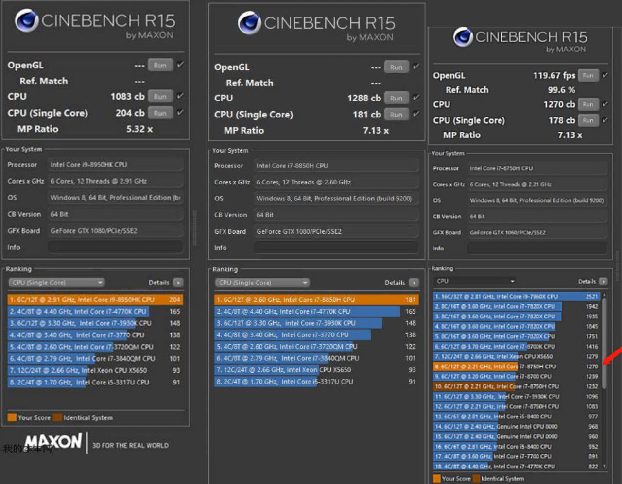 [16/03/2018] Core i9-8950HK, i7-8850H, i7-8750H mit ersten Benchmarkwerten (1)