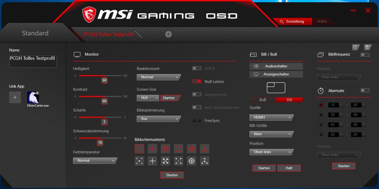 [21/03/2018] MSI Optix MPG27CQ im Test: Steelseries-RGB und Software-OSD (21)