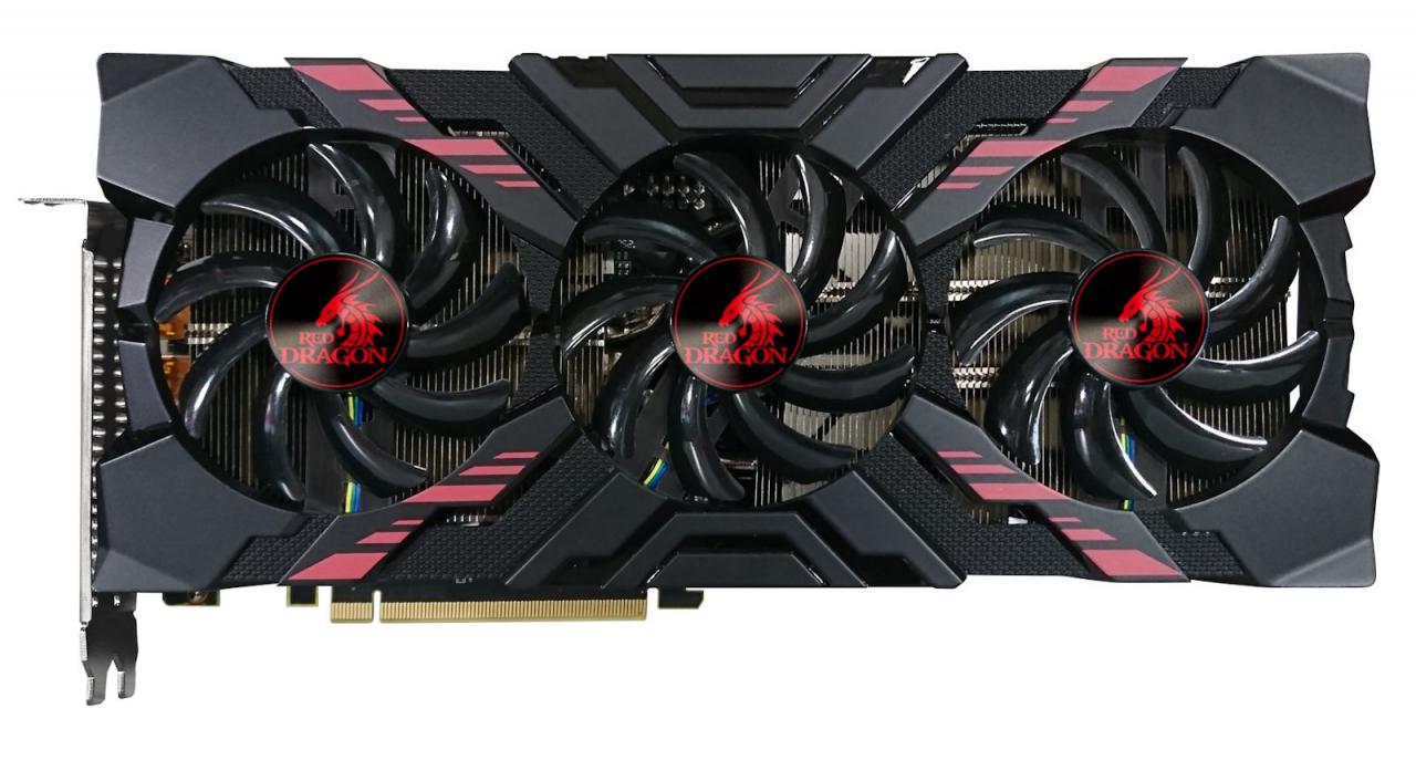 [22/03/2018] Powercolor Radeon RX Vega 56 Red Dragon: Kurzes, aber hohes PCB mit überstehendem Kühler (3)