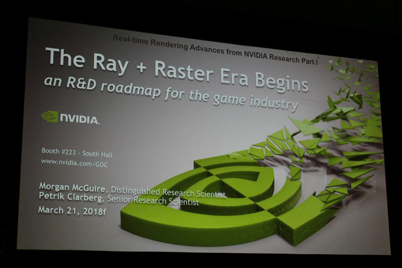 [26/03/2018] RTX GDC 1