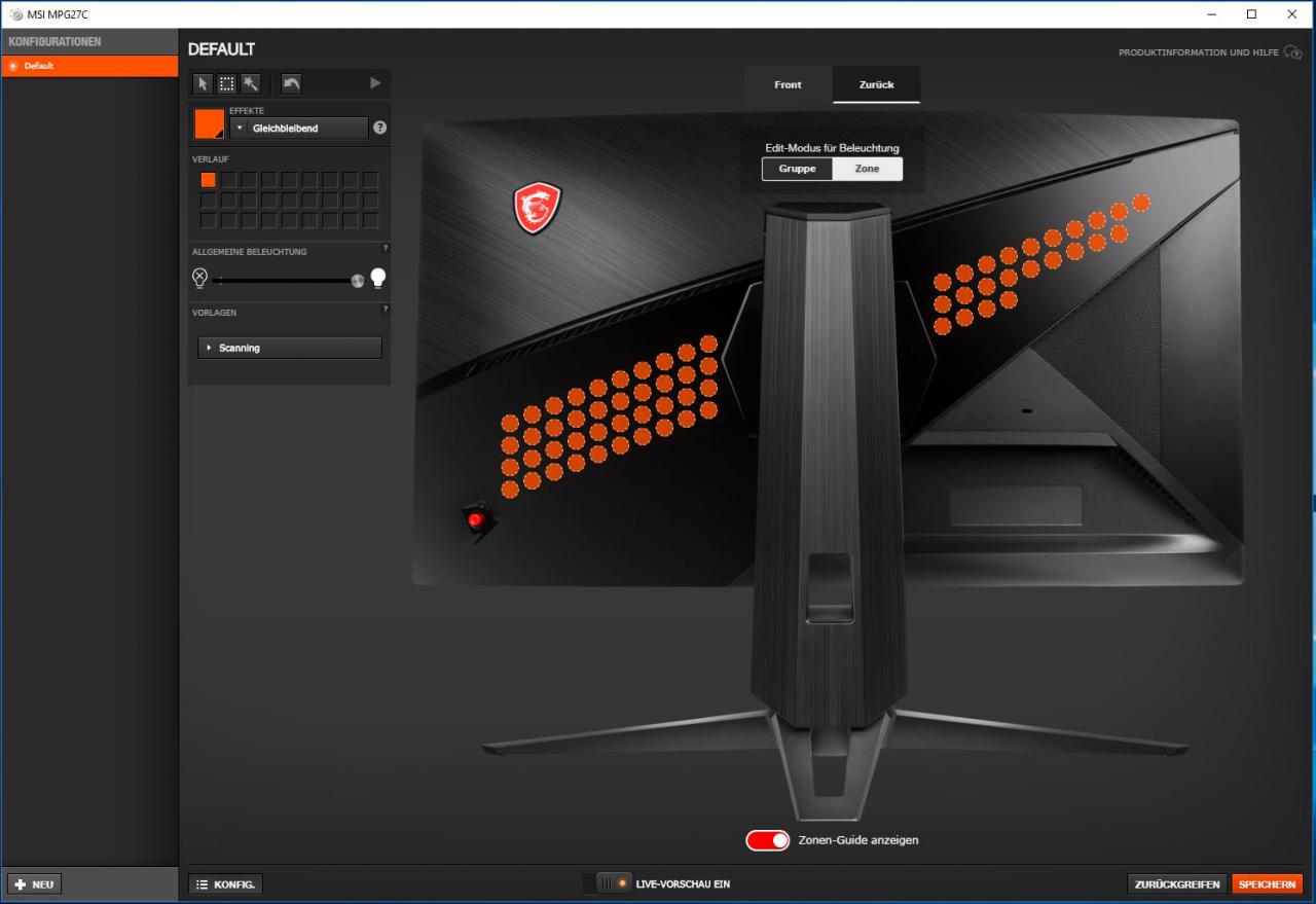 [21/03/2018] MSI Optix MPG27CQ im Test: Steelseries-RGB und Software-OSD (24)